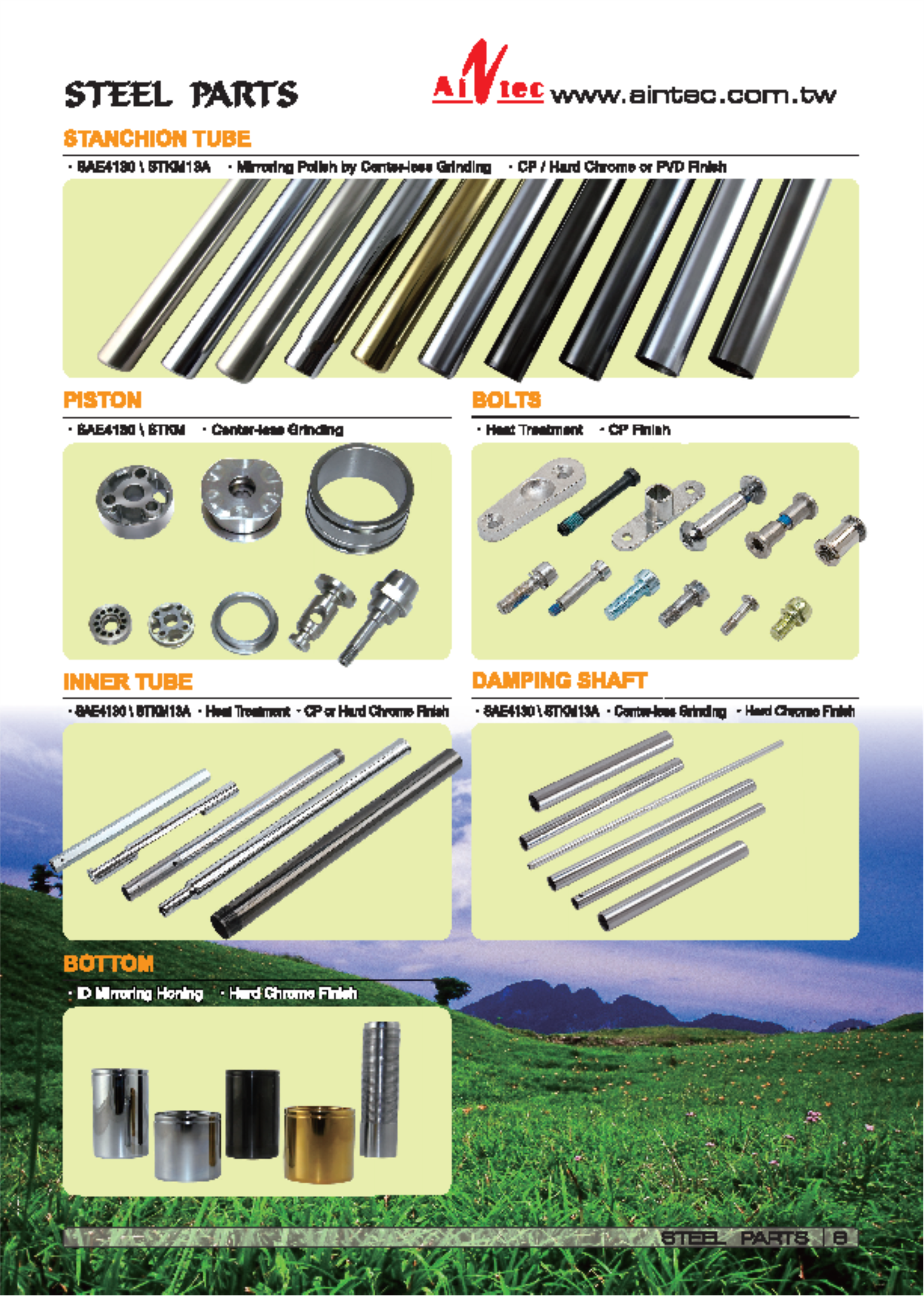 Aintec Steel Tubes and Parts